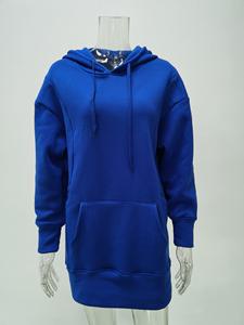 Robe à capuche pour femmes Sweatshirts à capuche surdimensionnés Polaire Hiver Solide Casual Blank Custom Warm Clothing - Product Image 4