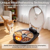 Bol en acier inoxydable 304 avec minuterie programmable 24 heures et protection contre les surcharges, distributeur automatique de nourriture humide pour chiens et chats