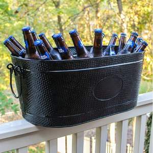 Fabrique et Fournisseurs Admirable Design Home Decor Vaisselle Seau à Vin Grande Qualité Seau à Vin Galvanisé - Product Image 4