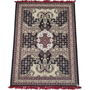 Traditional Persian Style Area <b>Rug</b> with Ornate Floral Pattern and Tassel Fringe for Living Room Hotel Interior Use Floorings - Product Image 1