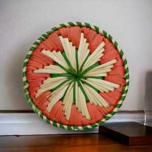 Mejor precio hecho a mano-cestas de pared decorativas multicolores ecológicas Natural Moonj Grass decoración de pared - Product Image 2