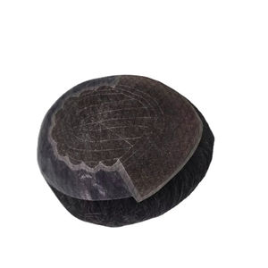 Perruque Lace Front en Cheveux Humains Remy de Qualité Supérieure, Patchs de Toupet, Styles Ondulés Profonds Chinois et Bangladesh, Doux et Imperméables - Product Image 4