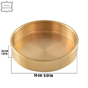 Plateau plat en cuivre pur en acier inoxydable écologique Plat de service de cuisine toutes tailles Plaque gravée pour les fêtes Caractéristique durable - Product Image 4