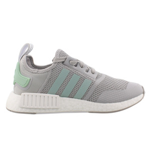 Chaussures Adidas NMD_R1 pour hommes Couleur : Gris/Vert blush/Blanc nuage 100% authentiques - Product Image 2