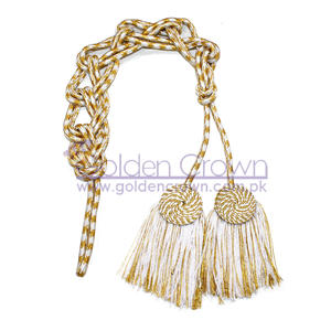 Venta al por mayor nuevo hecho a medida OEM cincture cordón plano Iglesia túnicas cincture con y oro - Product Image 1