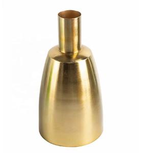 Handcrafted Golden Hammered Sheet <b>Vase</b> With Beautiful Designs <b>Unique</b> Decorative Accent For Weddings Festivals And Home Interiors - Product Image 5