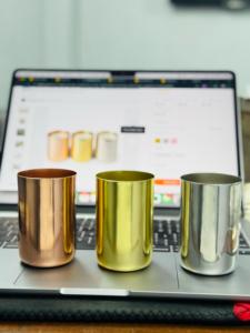 Living Room Candle <b>Wax</b> Jar <b>Wax</b> <b>Pot</b> Tabletop Steel Best Handmade Gifts Decorative Metal Made in India Home Decoration Silver Bowl - Product Image 2