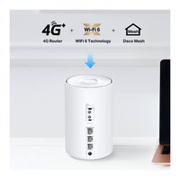 Routeur modem Wi-Fi 6 double bande DECO X10 4G AX1500 blanc, 1 unité, appareil de réseau en stock, 3 ports