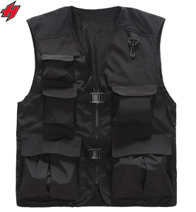 Gilet de pêche en maille respirant unisexe avec capuche multi-poches pour la photographie, le voyage et la randonnée pour adultes et jeunes - Product Image 1