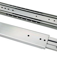 Glissière télescopique à roulement à billes à extension complète extra longue 1500 mm 76 mm pour charges lourdes, pour équipement d'urgence et véhicules