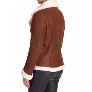 แจ็กเก็ตหนังแท้ขนแกะขนเฟอร์ขนแกะสำหรับผู้หญิงเสื้อโค้ทฤดูหนาวให้ความอบอุ่นหนาสไตล์นักออกแบบแฟชั่น - Product Image 3