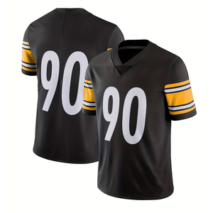 Uniforme de Jersey de Fútbol Americano de Alta Calidad, Bordado, Cosido, de Manga Corta, Talla Grande, Transpirable - Product Image 1