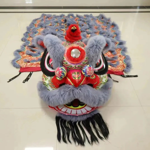 <span class=keywords><strong>Danza</strong></span> del leone cinese Performance cinese di dimensioni normali della cina cultura cinese che balla la <span class=keywords><strong>danza</strong></span> del leone due persone per adulti - Product Image 2