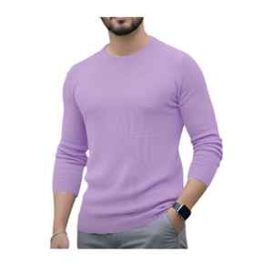 Nouveau pull en laine fine durable pour homme, écologique, polyvalent, pour l'hiver, activités de plein air, motif uni - Product Image 2