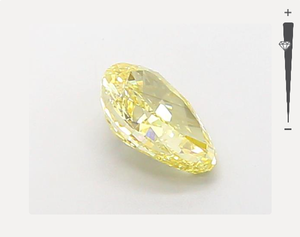 1.15ct poire taille fantaisie jaune VVS2 clarté IGI certifié HPHT diamant en vrac cultivé en laboratoire pour la fabrication de bijoux - Product Image 5