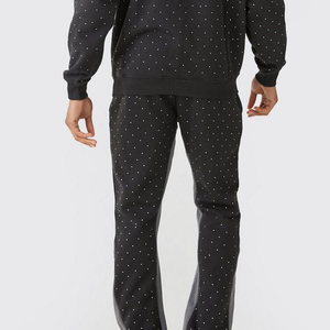 Chándal de Invierno para Hombre, con Capucha, 100% Algodón, Estampado Personalizado, Secado Rápido, Ligero, Deportivo, Cómodo para Uso Diario - Product Image 4