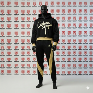 Survêtement réversible pour homme, coupe évasée, hiver, sur mesure, grande taille, 100% coton, longueur entière, streetwear régulier - Product Image 2