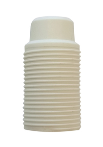Portalampada bianco E14, corpo filettato M10-100, 250V 2A (Solera 6584CRB) - Product Image 1