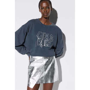 Sudadera Corta con Cuello Redondo - Product Image 1