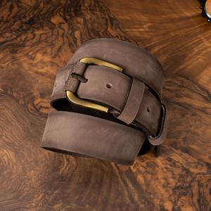Ceinture pour homme en cuir de vachette de qualité supérieure, boucle en métal durable, taille et couleur personnalisables, style élégant pour le bureau et la mode - Product Image 3