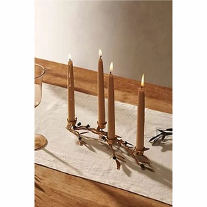 Juego de Portavelas Cónicos Geométricos de Metal Dorado de Lujo |   Vela Decorativa Hecha a Mano Resistente al Calor, Estilo Nórdico Moderno para Bodas y Decoración del Hogar - Product Image 6