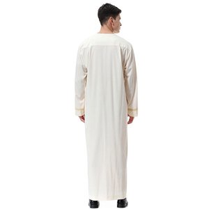 2023 Custom Embroidered Black Robes for Men Dubai Islamic <b>Thobe</b> Chest Pocket <b>Moroccan</b> Style Traditional Saudi Arabian Clothing - Product Image 5