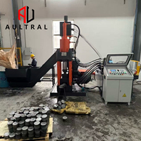 Presse à briquettes verticale hydraulique pour compactage de copeaux d'alliage, avec moteur et roulement, pour le recyclage automatique de ferraille et d'aluminium