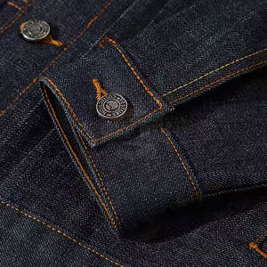 เสื้อแจ็คเก็ตผ้าแคนวาสสีล้วนสำหรับผู้ชายเสื้อยีนส์มีปกตั้งดีไซน์ใหม่สำหรับฤดูหนาว - Product Image 5