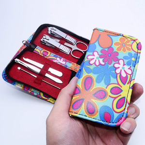 6 pièces en acier inoxydable 4-en-1 ongles cuticule ciseaux pince à épiler fichier pédicure Kit finition miroir bel étui pour ensemble de manucure - Product Image 5