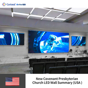 Schermo LED <span class=keywords><strong>Video</strong></span> Wall Canbest Fiw P2.5 3840X2400Mm 12.59Ftx7.87Ft per Chiesa Presbiteriana New Covenant negli Stati Uniti - Product Image 6