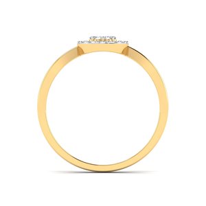 Anillo de compromiso y boda de plata de ley chapado en oro con diamante cultivado en laboratorio en forma de flor, corte brillante, para mujer cristiana, aniversario - Product Image 4