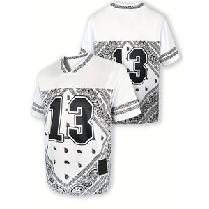 OEM Urban Streetwear Camisetas de fútbol americano Clubwear Ropa deportiva Secado rápido Transpirable Poliéster Malla Sublimación Imprimir Logo - Product Image 1