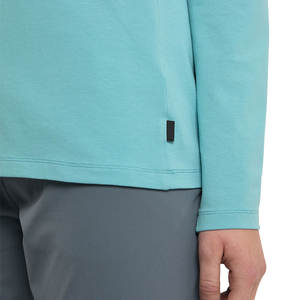 Camisas de mujer de manga larga de Color sólido de alta calidad logotipo personalizado verano Slim Fit transpirable secado rápido servicio OEM - Product Image 6