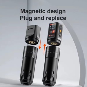 Kit de machine à tatouer rotatif électrique sans fil professionnel Dernières nouvelles fonctionnalités réglables de style pour le maquillage permanent - Product Image 6