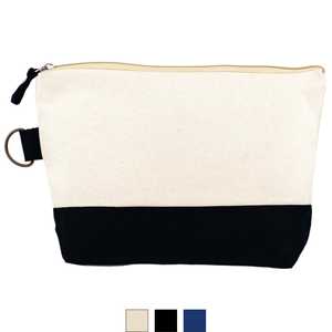 Sac de toilette et de maquillage pliable en cuir noir imperméable US Bags, pochette d'accessoires standard - Product Image 6