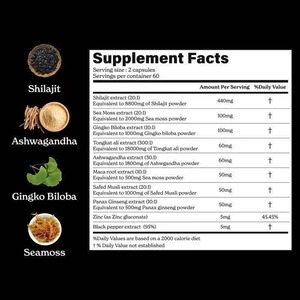 Private Label Free Sample <b>Shilajit</b> Herbal Supplement <b>Shilajit</b> Capsules Resin <b>Pure</b> <b>Himalayan</b> Natural <b>Shilajit</b> - Product Image 4