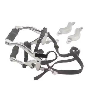 Espéculo Dental Equino Reutilizable Hecho a Medida, Abrebocas de Acero Inoxidable Alemán, Placas de Mordaza, Correas Ajustables de Cuero Genuino - Product Image 3