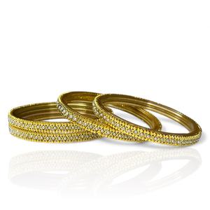 Brazalete de Vidrio Chapado en Oro con Perlas de Moda, Hecho a Mano, de Primera Calidad, para Bodas, Tamaños Variados, Alta Demanda, Listo para Enviar, para Mujer - Product Image 3