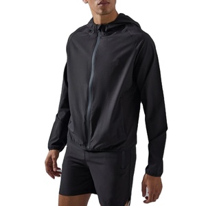 Conjunto deportivo corto para hombre, personalizado, extragrande, 100% poliéster, impermeable, cortavientos, con cremallera, talla grande, con estampado. - Product Image 1