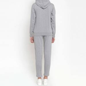 Highest Quality Solid Casual Tracksuit Two Pcs Fancy Long Sleeves <b>Crop</b> Fleece <b>Zip</b> <b>up</b> <b>Hoodie</b> Jogger Set Custom Design Logo Unisex - Product Image 4