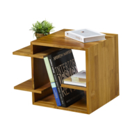 Bibliothèques modernes et créatives en teck avec plusieurs orientations pour salle d'étude, bureau et salon