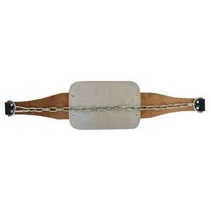 Cinturón de Compresión Premium de Cuero con Cadena de Acero, Accesorio Profesional para Gimnasio, Entrenamiento de Levantamiento de Pesas, Ajustable - Product Image 5