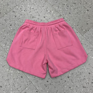 Shorts de sport pour hommes de haute qualité, taille élastique, décontractés, streetwear, logo personnalisé, impression en relief, tissu French Terry uni - Product Image 6