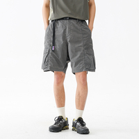 Unisexe été à la mode marque polyvalent multi-poches américain rétro Ins décontracté Shorts tricoté Six points lâche vêtements de travail