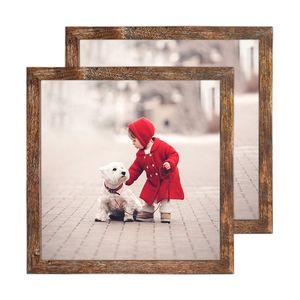 Taille personnalisée Image de haute qualité Style vintage MDF décoration murale cadre photo cadre photo vente personnalisée - Product Image 1