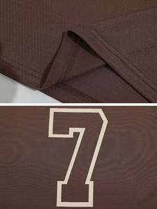 เสื้อฟุตบอลผ้าโพลีเอสเตอร์ตาข่ายแบบย้อนยุคเสื้อโบซี่ทรงโอเวอร์ไซส์ระบายอากาศผลิตจากโพลีเอสเตอร์คุณภาพสูง - Product Image 6