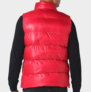 2024 nouveauté Premium qualité hommes décontracté grande taille bouffant gilet respirant toile fermeture à glissière hiver Polyester col rond - Product Image 4