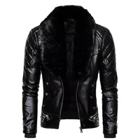 Blouson Bomber Homme en Cuir de Mouton Véritable, Long, Hiver, Tendance, Imperméable, Respirant, Anti-UV, Style Moto Biker, Vente en Gros