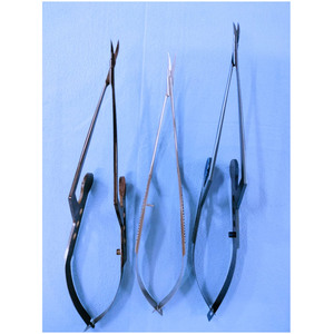 ชุดกรรไกรยาซาร์กิล 3 ชิ้น พร้อมที่ใส่เข็ม 8.5 นิ้ว เคลือบสีน้ำเงิน - Product Image 4