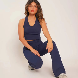 Women's Breathable High Support <b>Racerback</b> <b>Sports</b> <b>Bra</b> | Custom Fitness & Yoga <b>Bra</b> Front Logo | OEM/ODM Activewear Manufacturer - Product Image 1